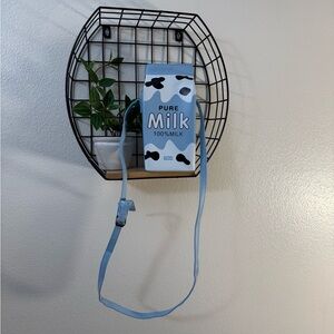 Cute milk crossbody bag